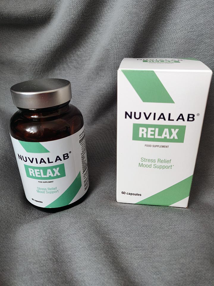 Boîte de NuviaLab Relax - Complément naturel contre le stress et l'anxiété